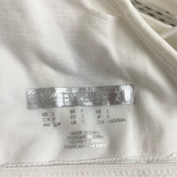 Forever 21 White Sports Bra - Picture 4 of 6